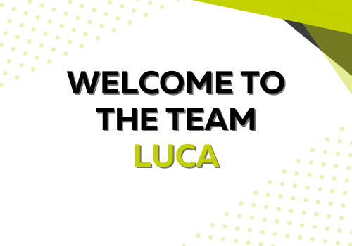 Welcome to the team Luca