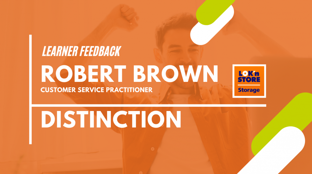 Learner story – Robert Brown – Distinction